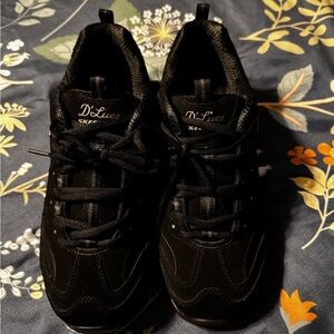 Skechers D'Lites Women’s Black Sneakers WIDE FIT